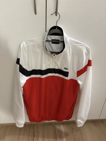 Lacoste Jacke, Top Zustand, Grösse M, rot/weiss/schwarz