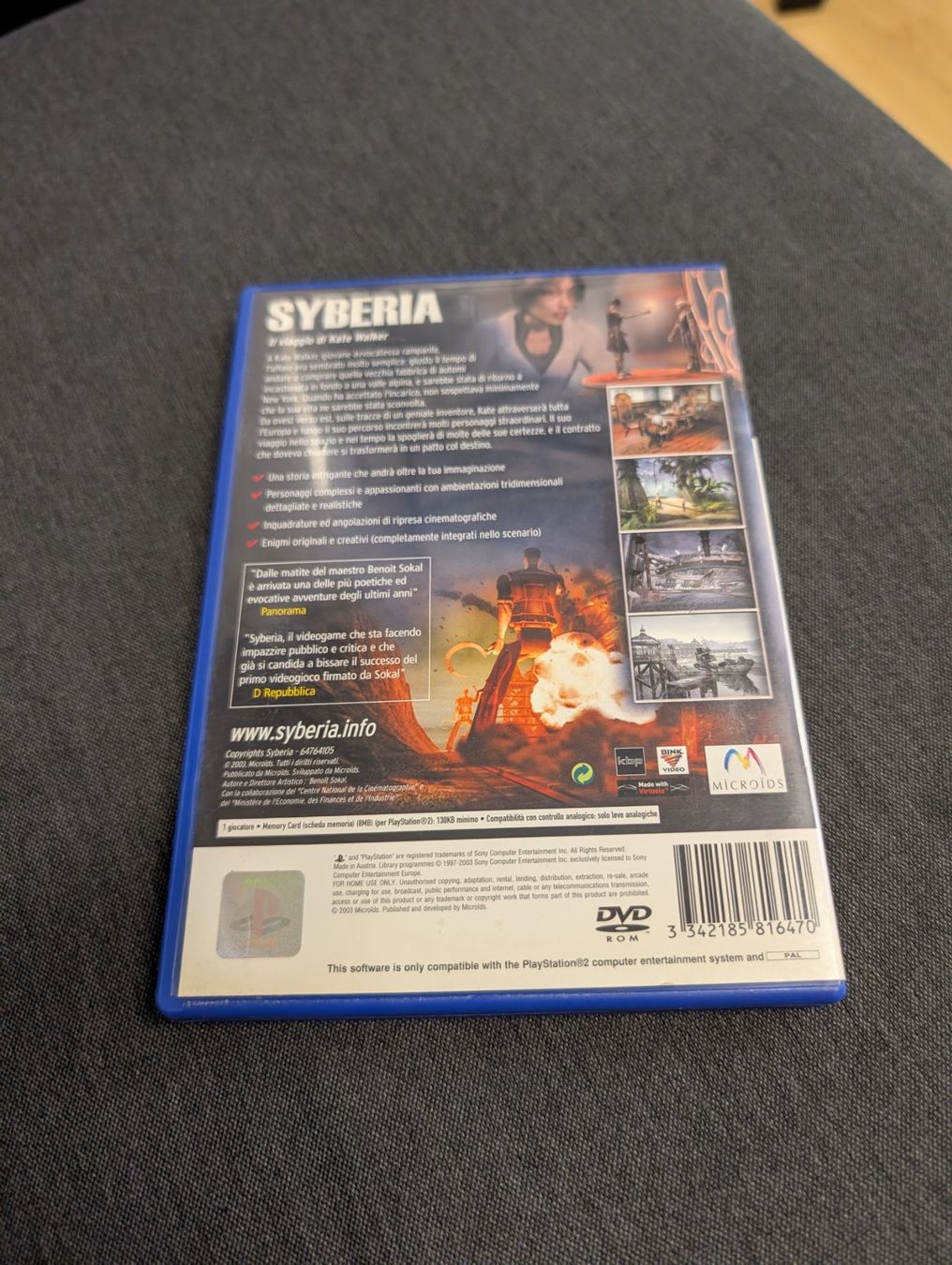 Jeux: Syberia Sony playstation 2 – D'occasion à Giubiasco par Ticinerd 1