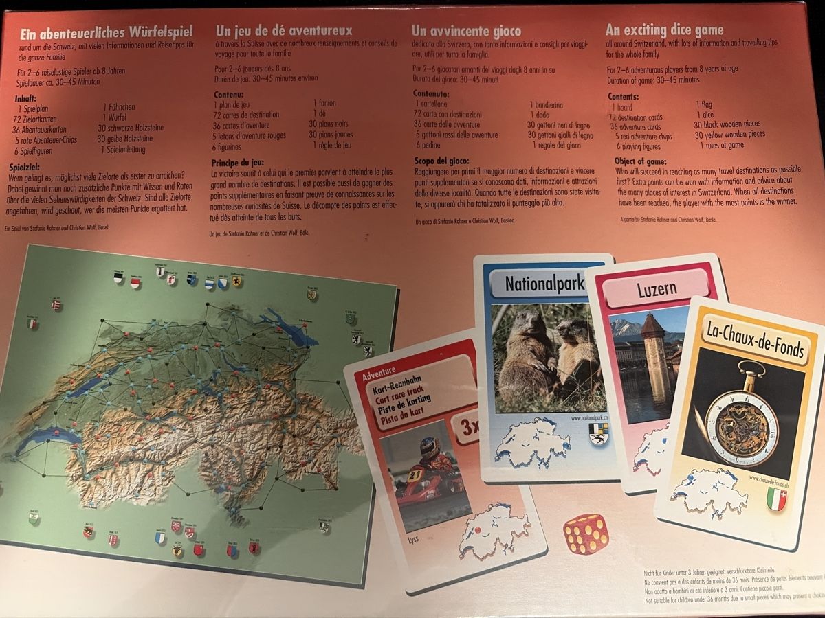 Carlit Giochi: Spiel Schweizer Reisen (2001) – Nuovo e nell'imballaggio originale da Gebenstorf venduto da nic_c2zr 1