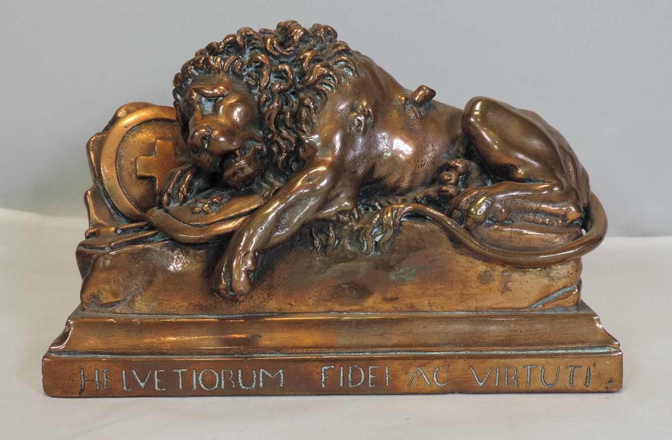 Statuette: Löwendenkmal Luzern, Löwen Figur – Nuovo (secondo la descrizione) da Duggingen venduto da doogbua