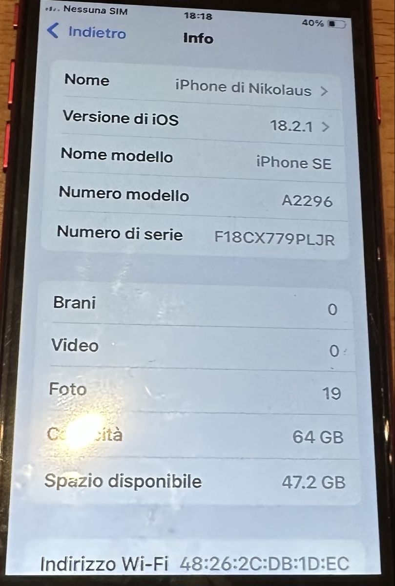 Apple Telefoni cellulari / Smartphones: IPHONE SE 2A GE TOTALMENTE RICONDIZIONATO – Nuovo (secondo la descrizione) da Gordola venduto da Topino02 4