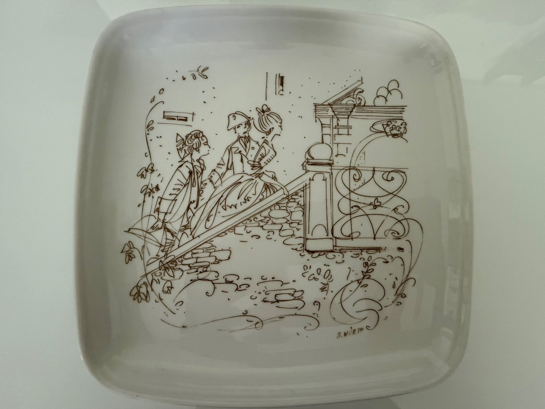 Tutte le decorazioni: 6 Teller "Langenthal" Bildergeschichte "Schloss Wildegg" – Usato da Pfäffikon SZ venduto da Smile6870 2