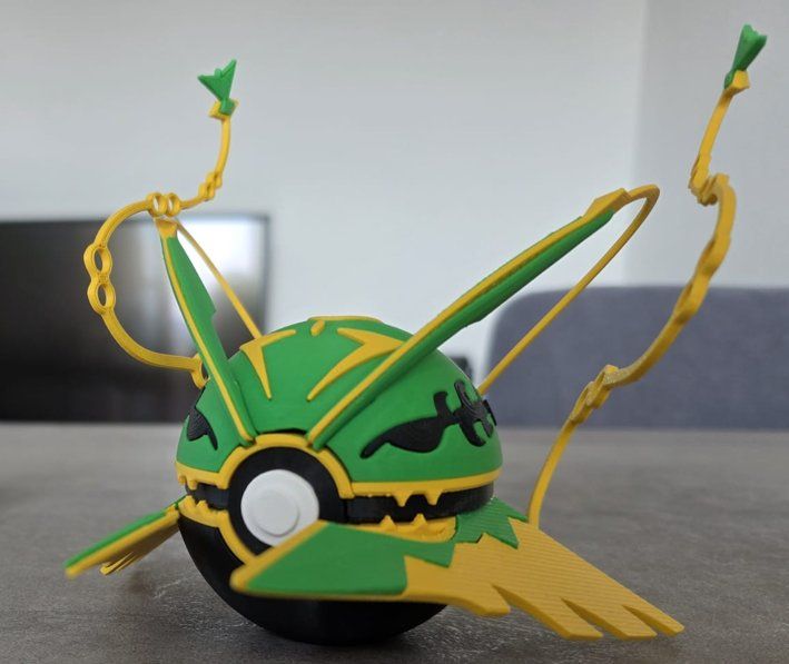 Statuette: Pokeball Mega Rayquaza - 3D Printed – Nuovo (secondo la descrizione) da Ligornetto venduto da Nero_Forma_3D