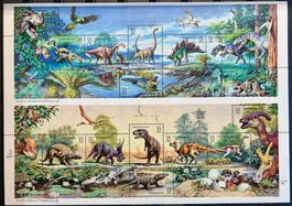 Exklusiver Kleinbogen - Dinosaurier USA, postfrisch