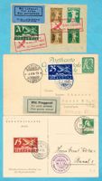 7 Ganzsachen-Belege ab 1922, davon 4x Luftpost ! Ab Fr.1!