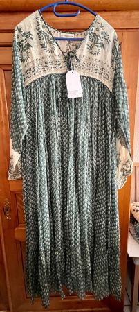 Robe longue DAUGHTERS OF INDIA imprimé couleur Pin taille L