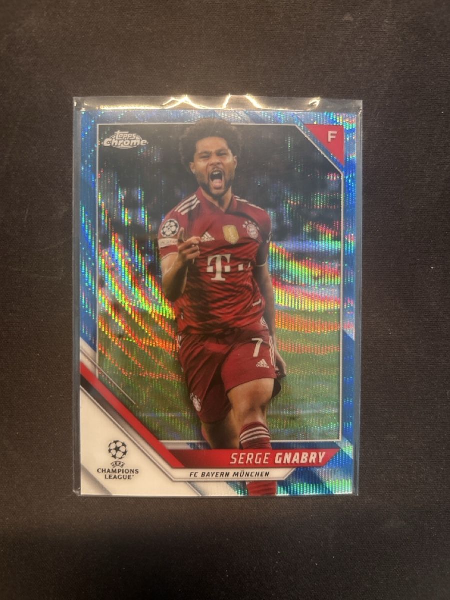 Topps Carte collezionabili: Topps chrome Serge Gnabry /75 Blue Wave – Usato da Greppen venduto da hcv_cc2r