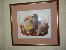 aquarelle nature morte signée Laboureau