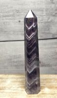 Chevron Amethyst Obelisk D 324g