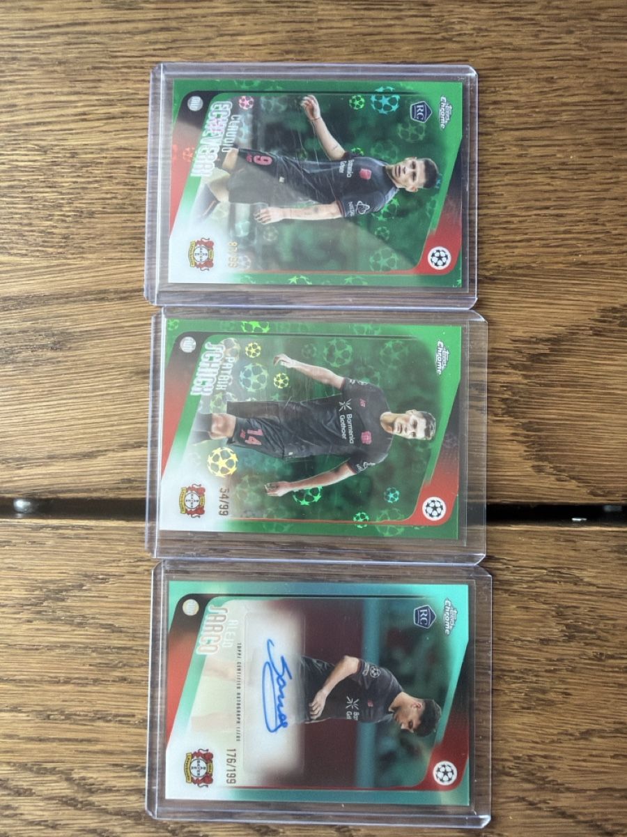 Topps Carte collezionabili: Bayer Leverkusen Numbered Auto Schick Sarco Echeverri – Usato da Praz (Vully) venduto da ShoreCards