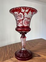 Egermann Bohemian Kristall Rubi 28 cm Kristallschale Glas