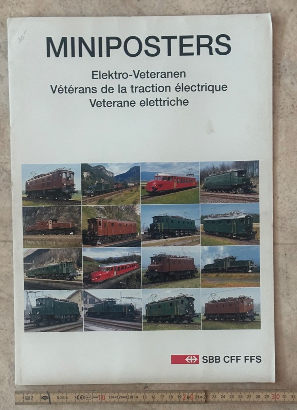 Poster & Bilder: 16 Miniposters SBB CFF FFS – Gebraucht aus Neuchâtel von gefdeneuch