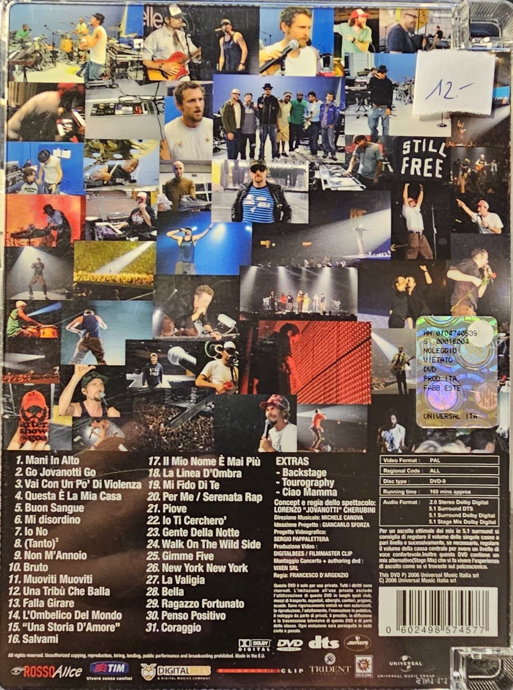 Tous les DVDs: Jovanotti - Buon Sangue Live – D'occasion à Wahlen b. Laufen par Cg10 1
