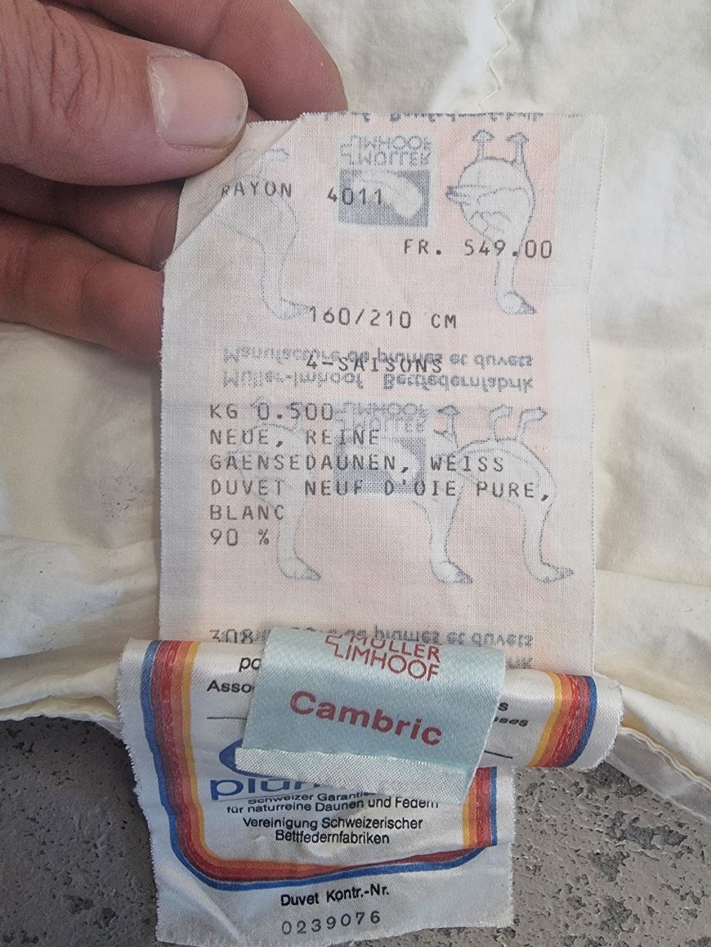 Coperte: Daunendecke 160x210cm – Usato da Olten venduto da Mezopotamya 2