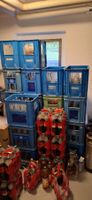 21 Stk. Alte Getränkeharassen 12*1L mit Flaschen