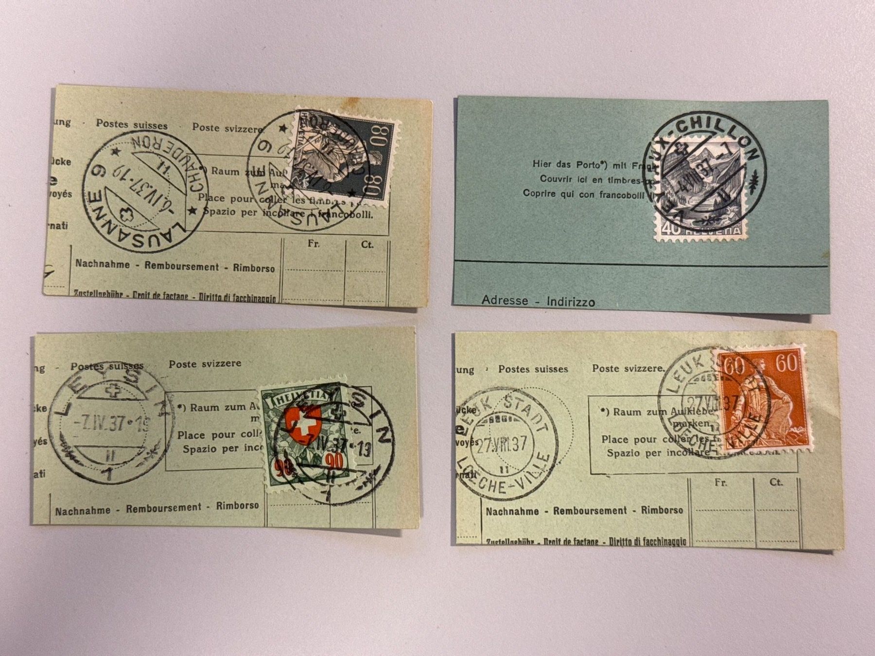 Tutti i francobolli: 1937 Altschweiz, gestempelt – Usato da Küssnacht am Rigi venduto da SUOMIMASTER