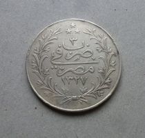 Agypten ++ 20 Qirsh AH 1327 Jahr 3 (1911), gute Erhaltung