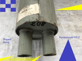 Auspufftopf Schalldämpfer Doppelflutig UNIVERSAL verwendbar