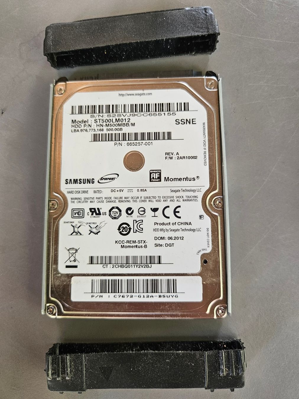 Samsung Harddisks: Samsung Spinpoint HDD 500GB ST500LM012 – Gebraucht aus Teufenthal AG von boebe071