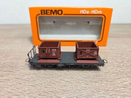 Bemo 2258 Kieskistenwagen RhB H0m (2)