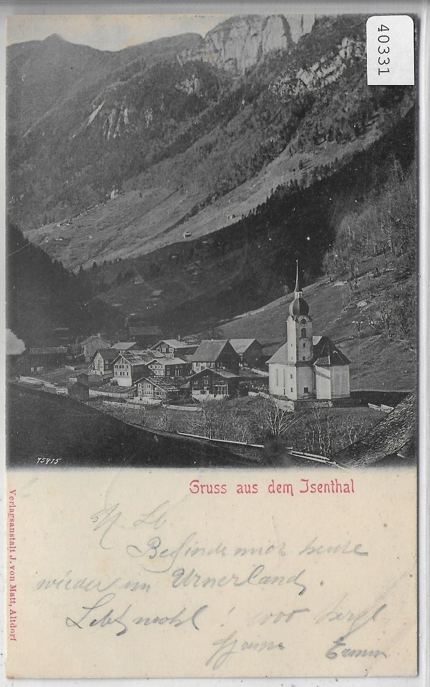 Cartoline postali: Gruss aus dem Isenthal – Usato da Ettingen venduto da Kartenplanet