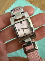 Schöne Tommy Hilfiger Damenuhr mit rosa 🩷 Lederarmband