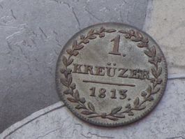 Canton Appenzell 1 Kreuzer 1813 - SUPERBE !!!