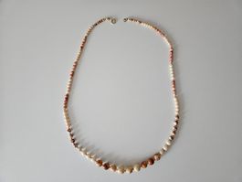 Modeschmuck Halskette lang rosa