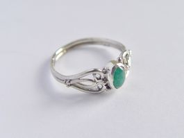 Vintage Silber Ring mit Aventurin