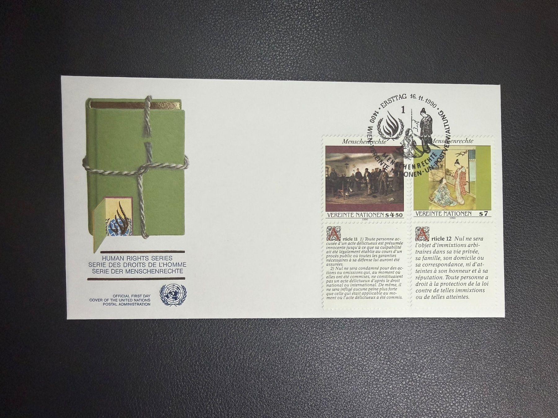 Alle Briefmarken: UNO Wien 1990 FDC – Gebraucht aus oberrüti von jeanmei