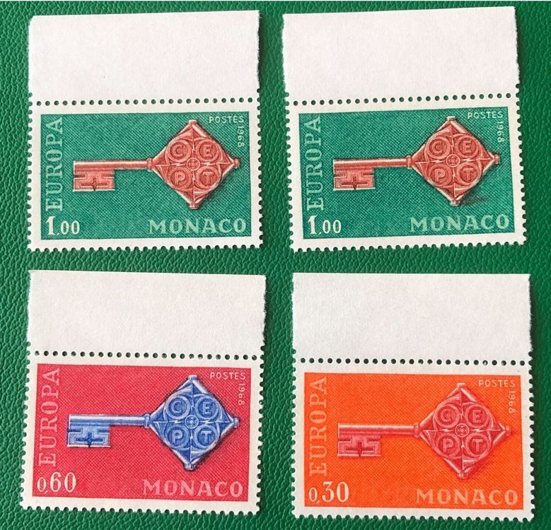 Tutti i francobolli: 4XBriefmarke aus Monaco ungestempelt – Usato da Aarau venduto da Angi-007