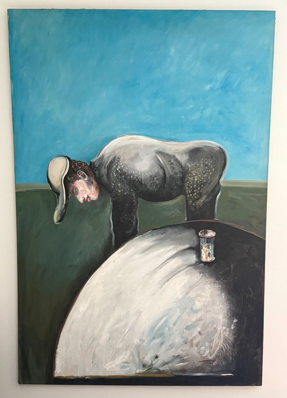 Gemälde: Alex Sadkowsky Kunstwerk "Trinker" – Gebraucht aus Zollikon von Getulio