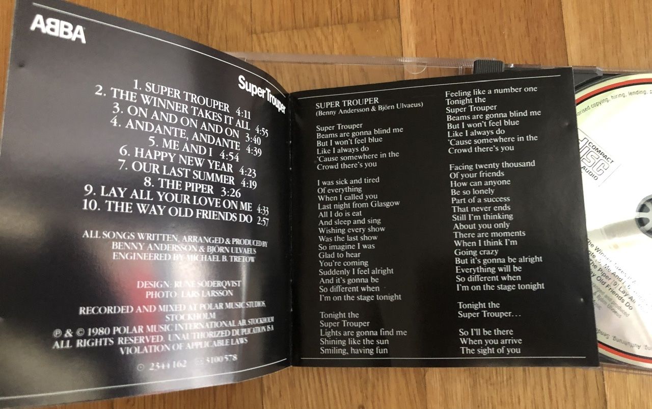 CD: ABBA CD Super Trouper Original – Usato da Wettingen venduto da ABBA-Retro 1