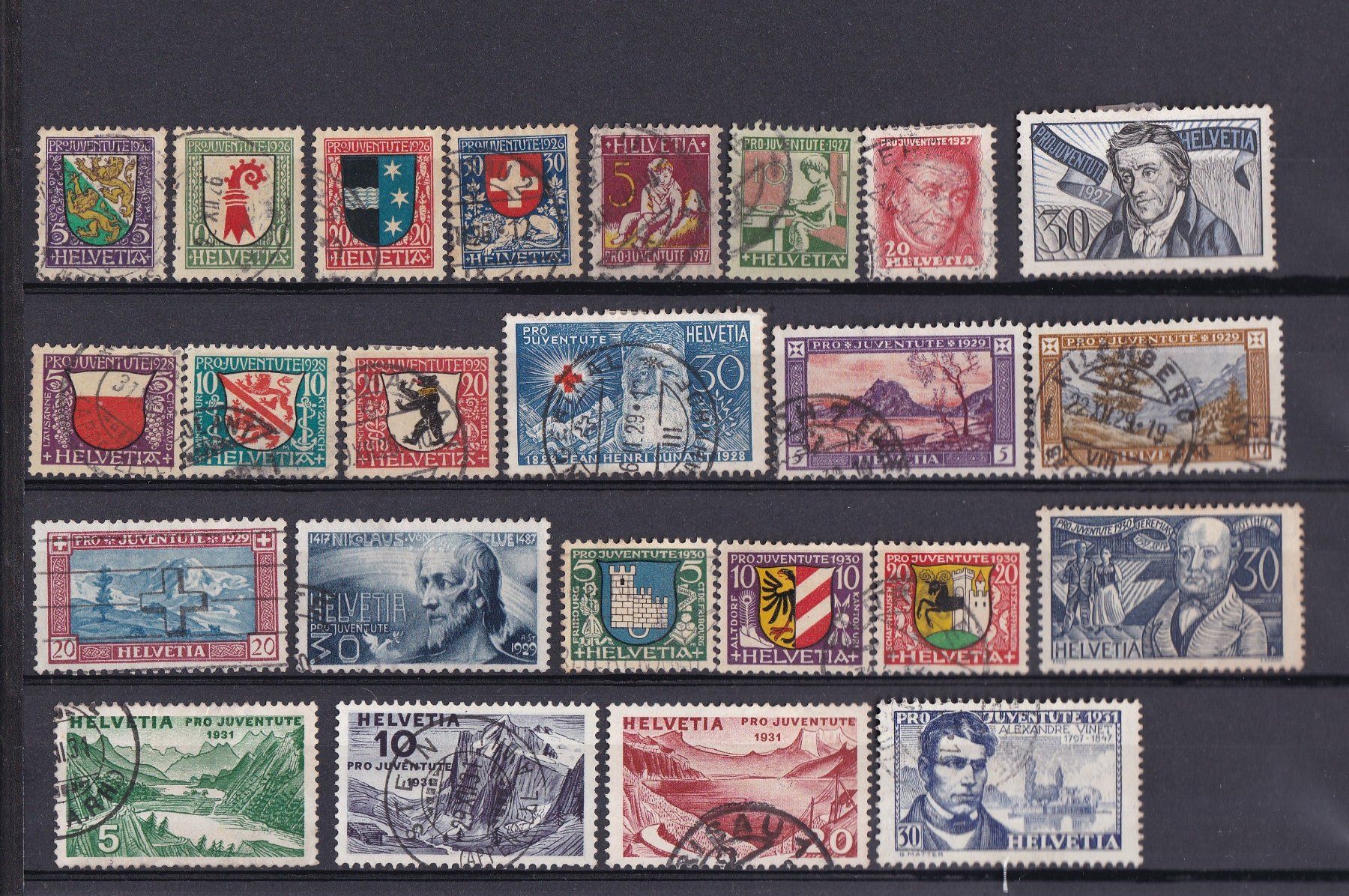 Tutti i francobolli: Pro Juventute Briefmarken Lot, ab Vorläufer – Usato da Münchwilen AG venduto da Nesar 1