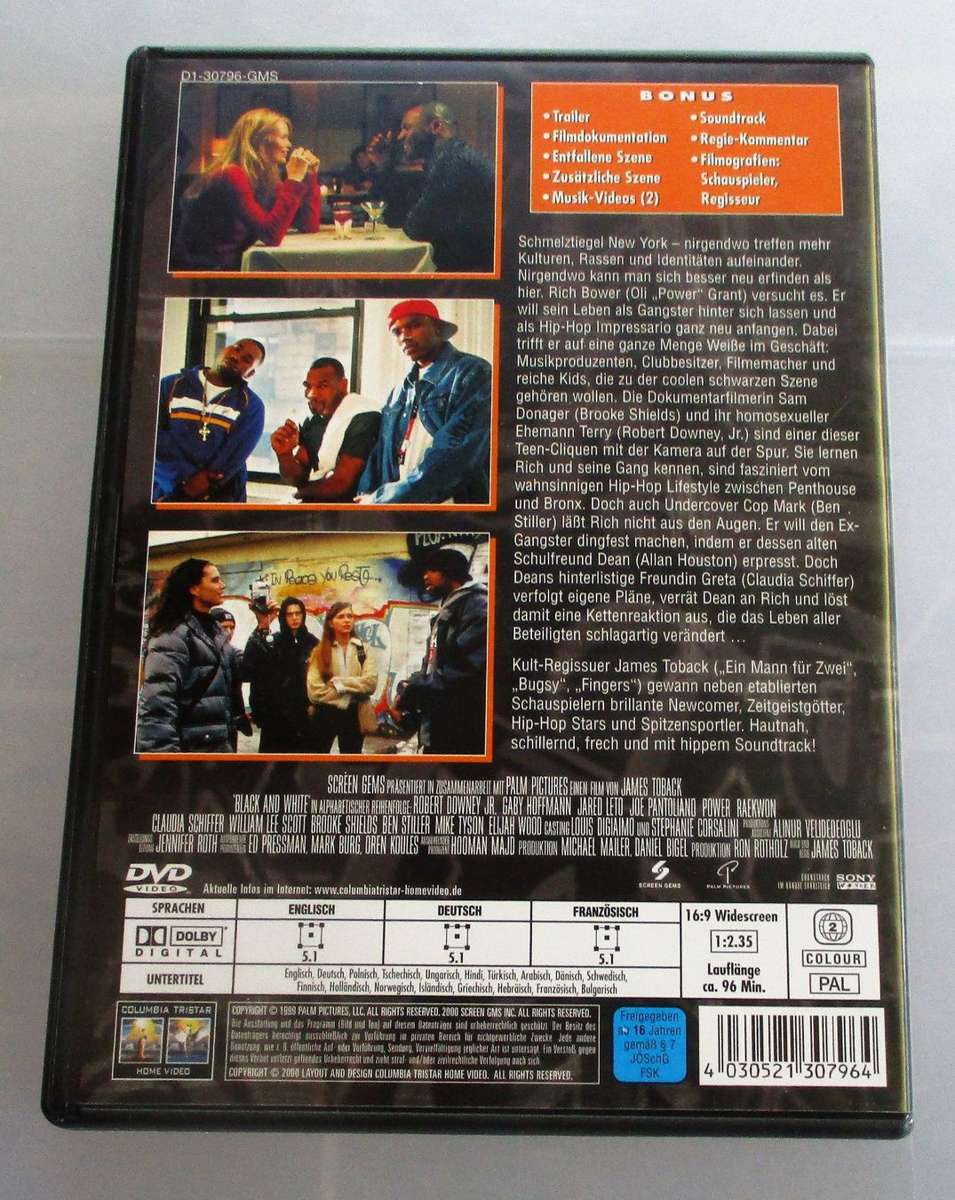 Tutti i DVDs: BLACK AND WHITE - Robert Downey Jr./Brooke Shields – Usato da Wattwil venduto da Muriel10 1