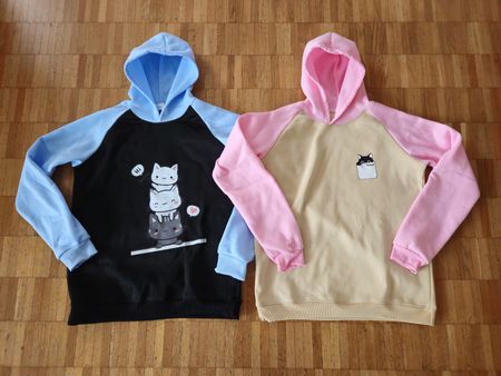 kuschelige Hoodies, Gr. 164 (Fleece innen)