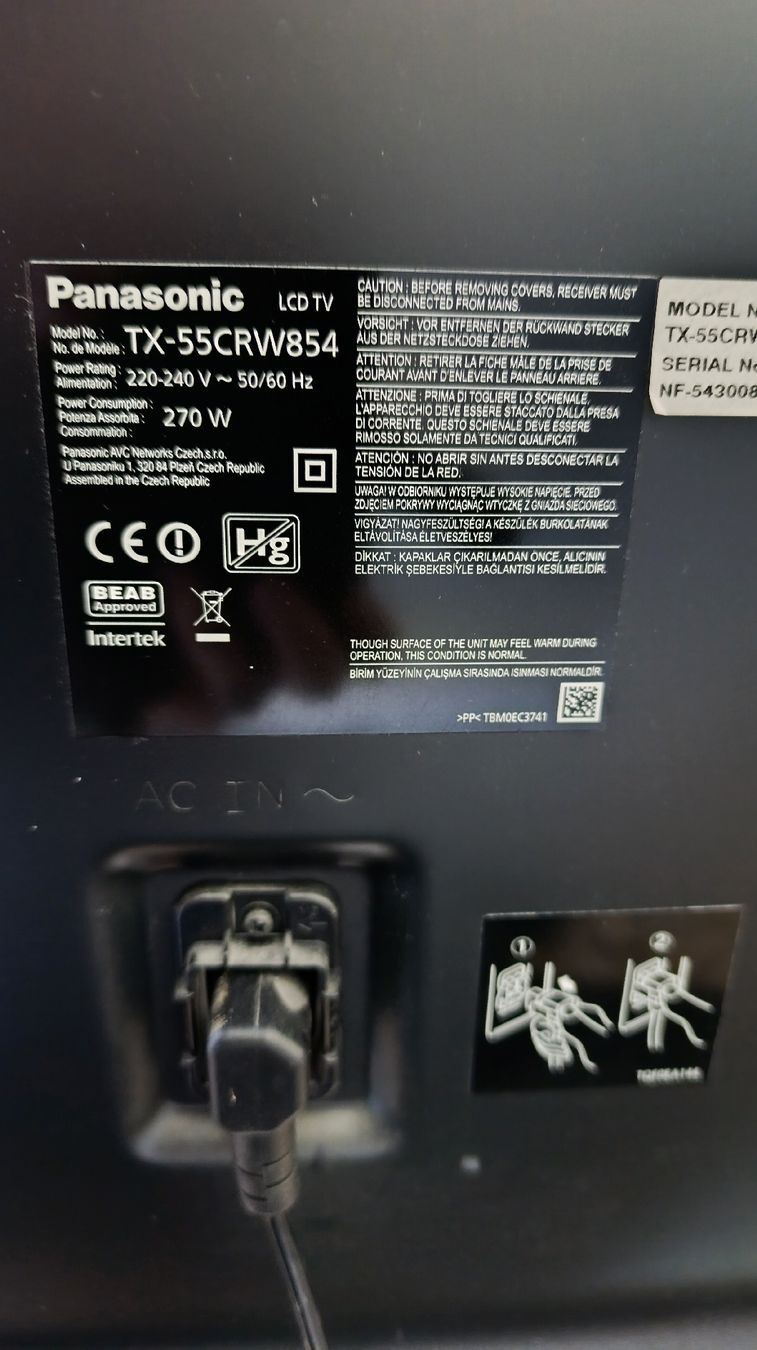 Panasonic Televisori: Panasonic TV 55 Zoll – Difettoso da Grub AR venduto da Sandroswerkstatt 2