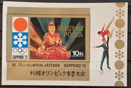 Ungarn 1972 XI. Olympia Sapporo Block MNH postfrisch