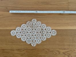 Häckel-Decke, Vintage, handmade