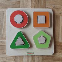 Puzzle en bois Formes Géométriques (Masterkidz)