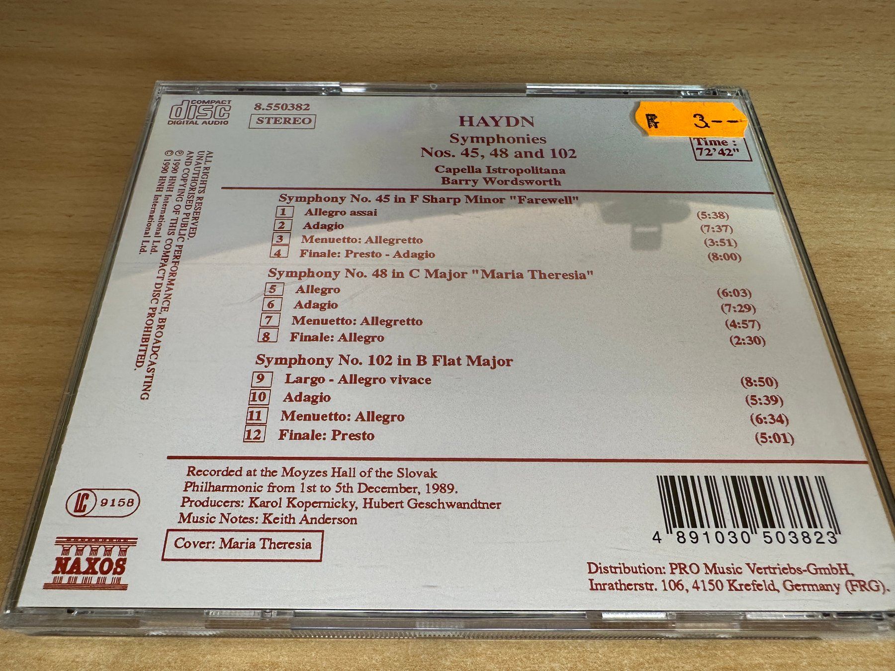 T8 Haydn - Symphonies No. 45 