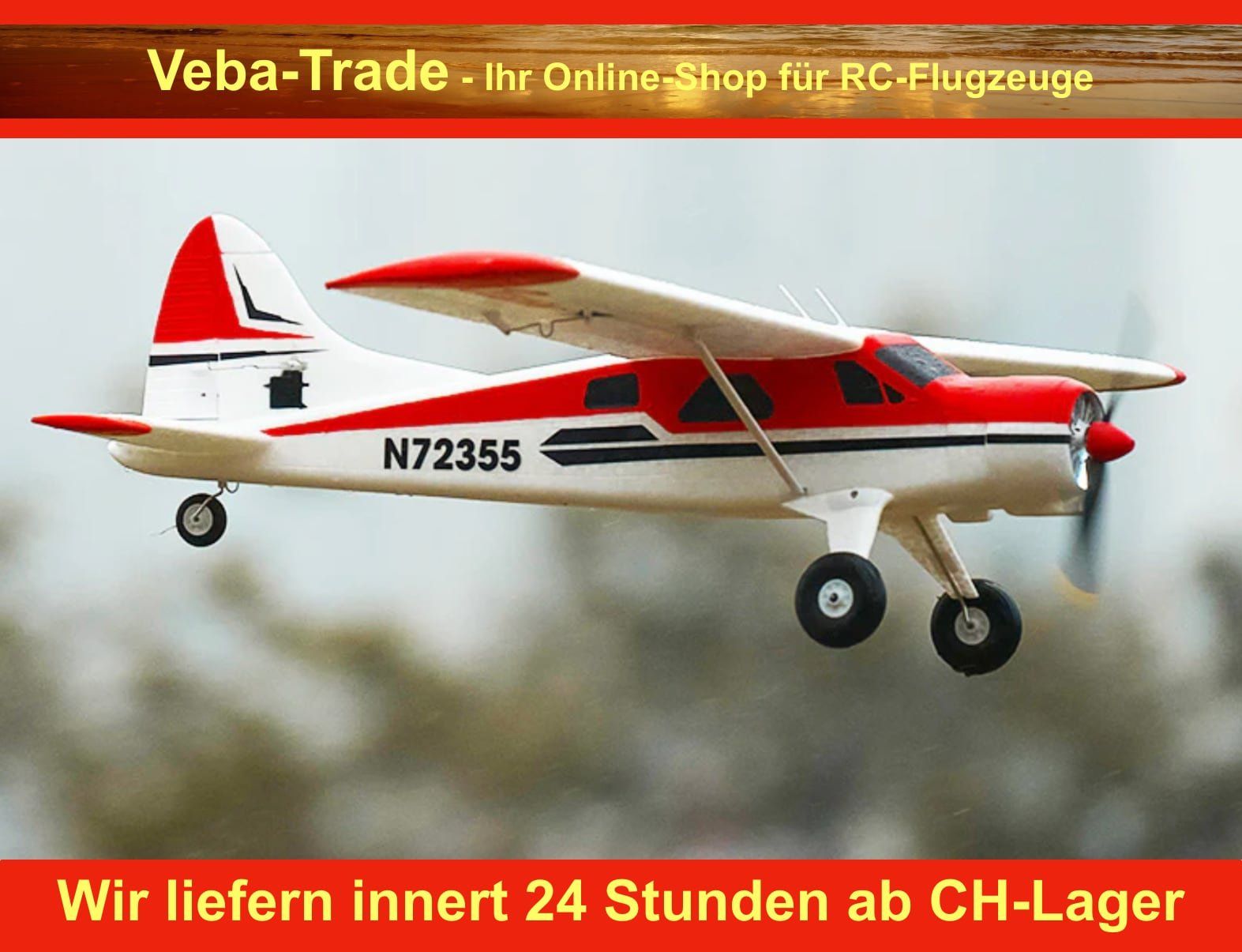 FMS Modellismo RC: FMS Beaver RTF rot - 80cm, Neuheit 2026 – Nuovo e nell'imballaggio originale da Oberrüti venduto da Veba-Trade