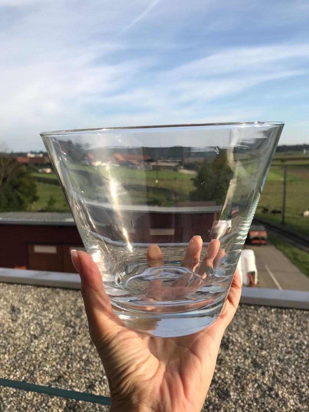 Vasen & Gefässe: Vase oder Topf aus Glas – Gebraucht aus niederbipp von Esbenz 2