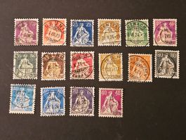 CH 1908-25 Helvetia 107-116/140-141/156/161-162/176 Fr. 170