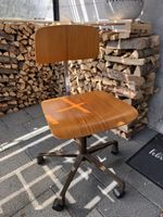 Bürostuhl mit Rollen Holz furniert gebraucht
