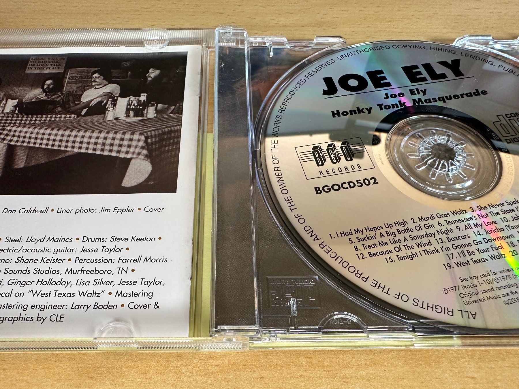 CD: Joe Ely – Joe Ely / Honky Tonk Masquerade – Usato da Rikon im Tösstal venduto da Alpenmutz 2
