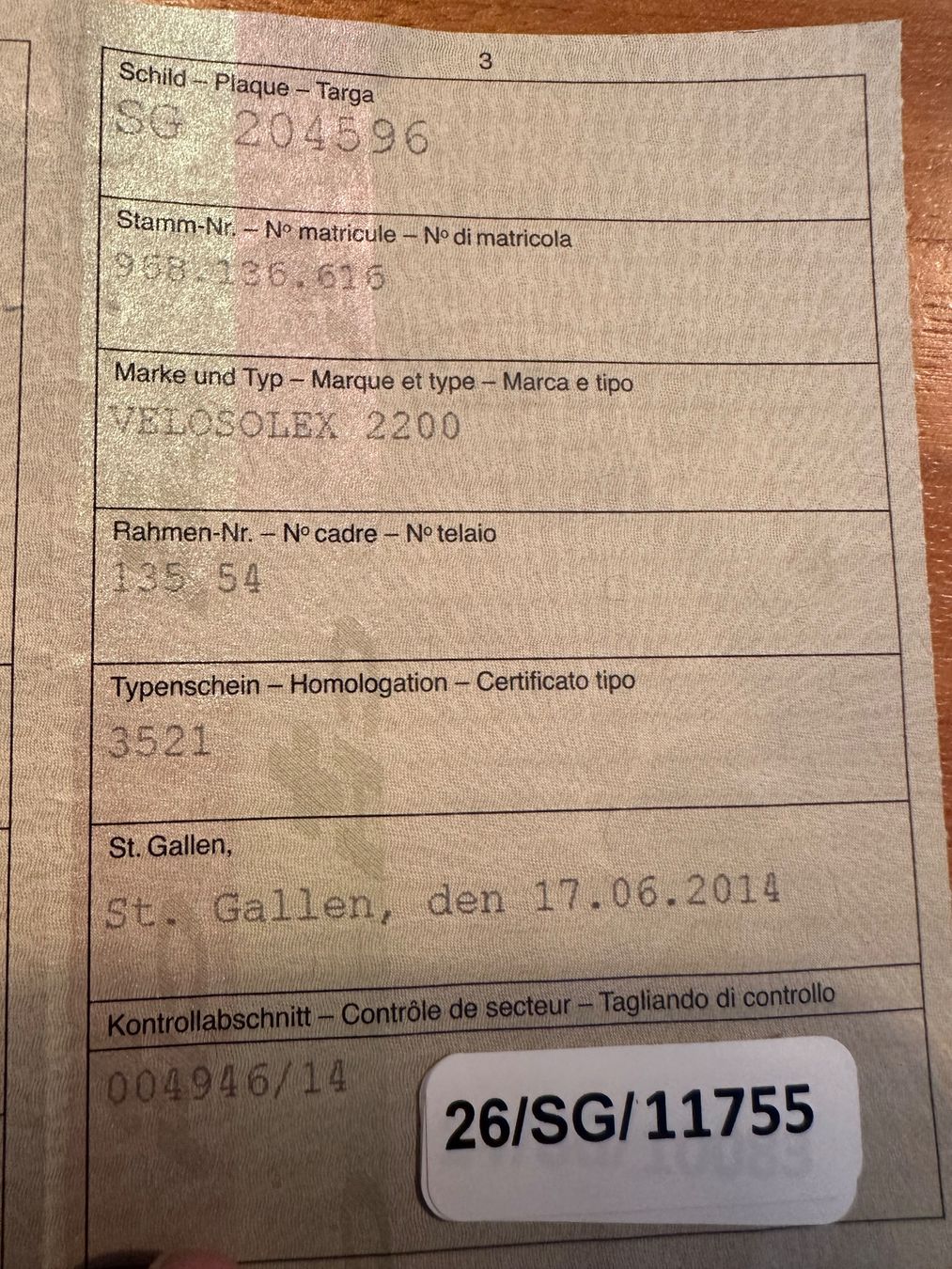 Solex Ciclomotori: 2x Solex Velo-Solex Oldtimer Mofa – Usato da Oberriet SG venduto da inf_7dnb 9