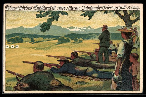 Cartes postales: Aarau, Eidgenössisches Schützenfest 19 – D'occasion à Berlin par bartko-reher