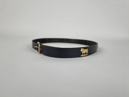 Trachtengürtel Leder mit Kuh-Motiven – Edelweiss Accessoire