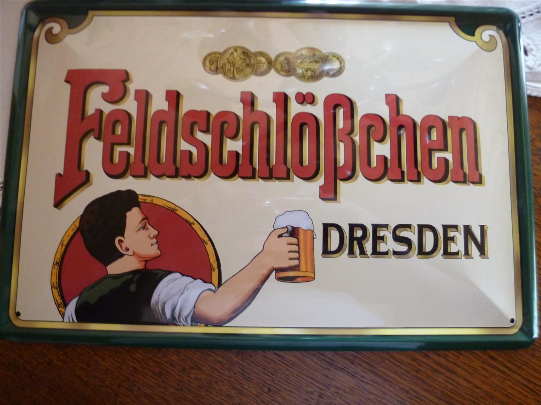 Feldschlösschen Schilder: Blechschild Feldschlößchen Brauerei Bier – Gebraucht aus Luzern von antikdesign2552 6